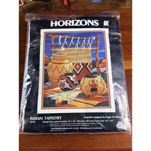 Monarch Horizons Longstitch Needlepoint Kit Indian Tapestry LS92
